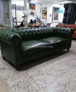 Yeşil Gerçek Deri Koltuk